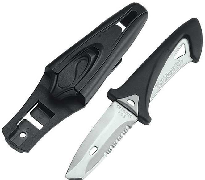 white_tip SCUBAPRO White Tip Hose/BC Mount Knife - Image 1