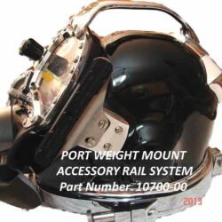 KM FIBERGLASS HELMET PORT WEIGHT MOUNT ACCESSORY RAIL