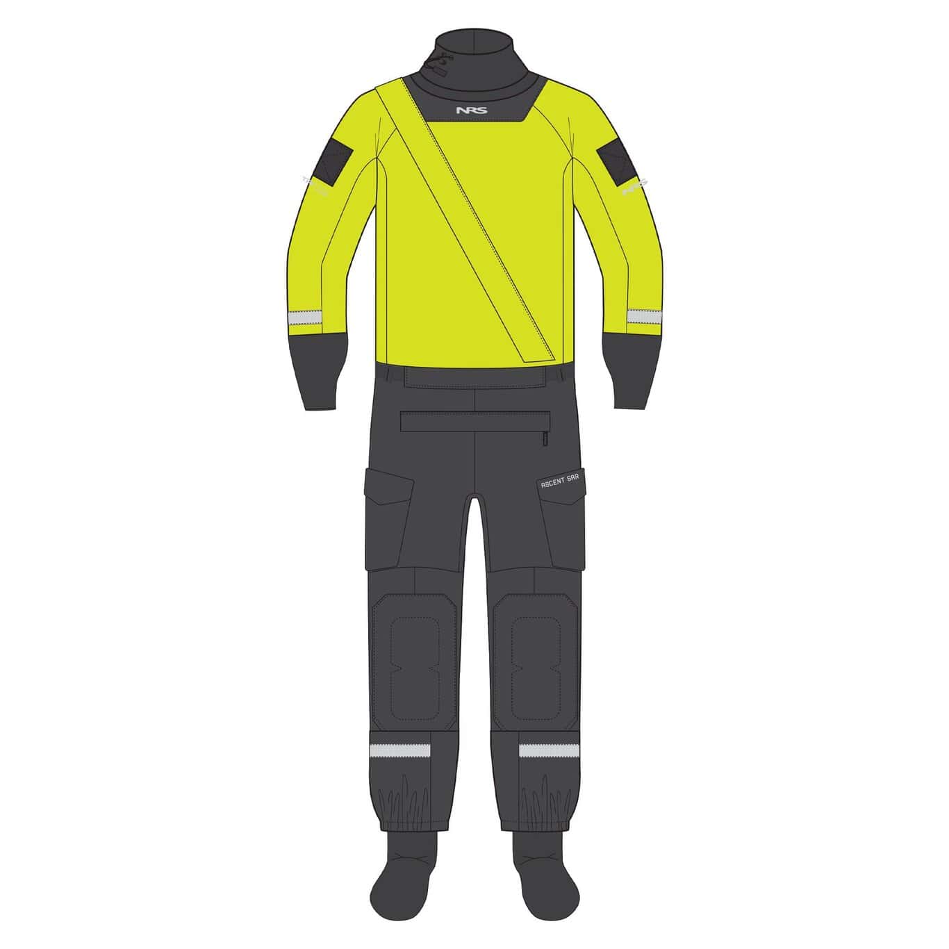 22561_02_AscentSAR_Illustration_SafetyYellow_040225_2000x2000 NRS 2026 ASCENT SAR DRY SUIT - Image 1
